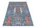 3x5 Blue Khurgeen Afghan Hand Knotted Wool Area Rug